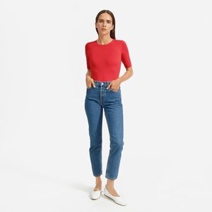 Short-Sleeve Crew Neck Bodysuit